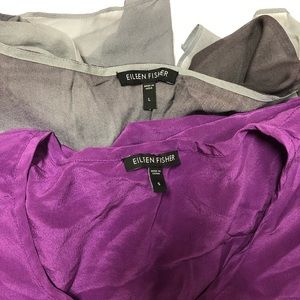 Eileen fisher reseller lot silk shirts